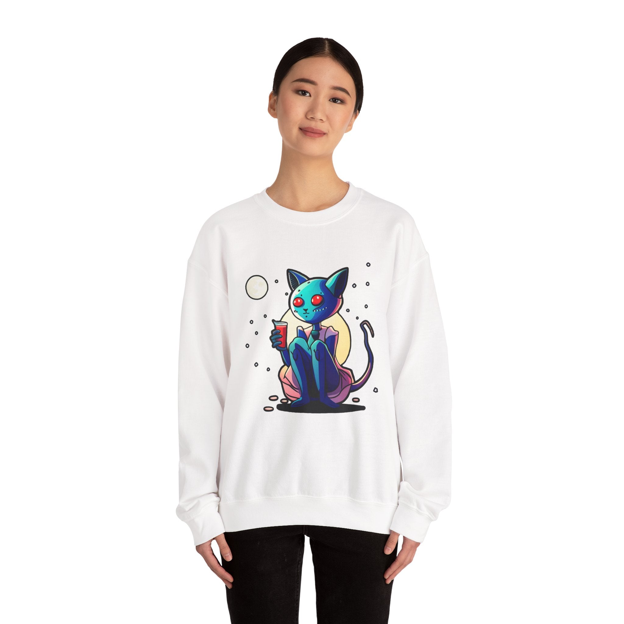 Alien Cat Crewneck Sweatshirt
