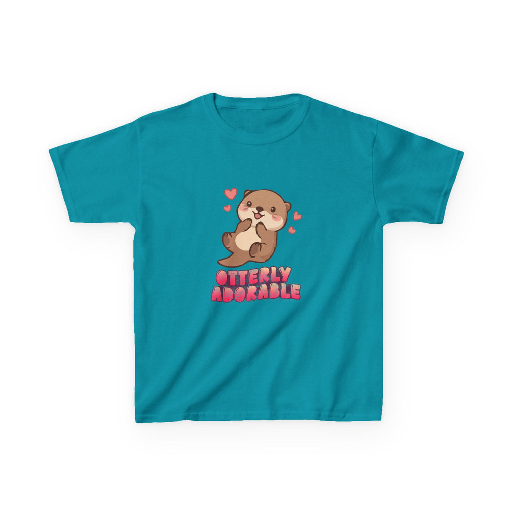 Kids Tee "Otterly Adorable" Heart Graphic Tee