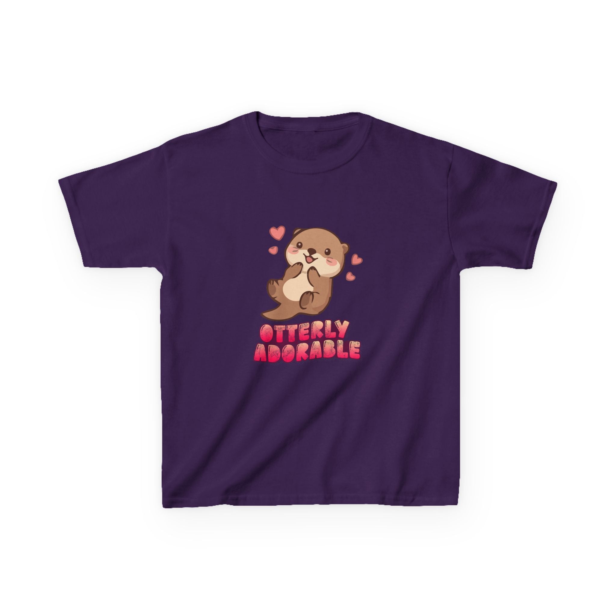 Kids Tee "Otterly Adorable" Heart Graphic Tee