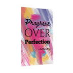 "Progress Over Perfection" – Motivational Wall Art for Office, Studio & Classroom