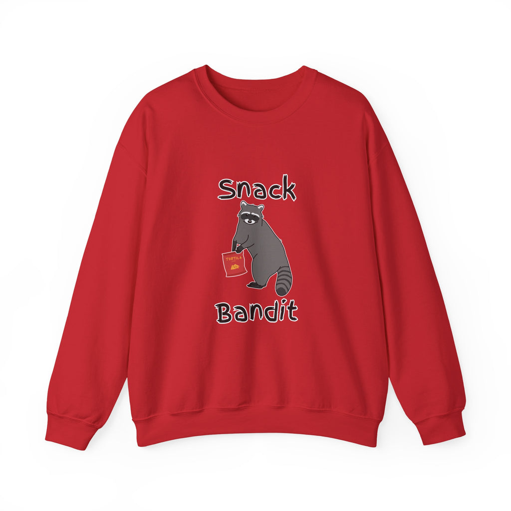Snack Bandit Sweatshirt — Cute Raccoon Graphic Crewneck