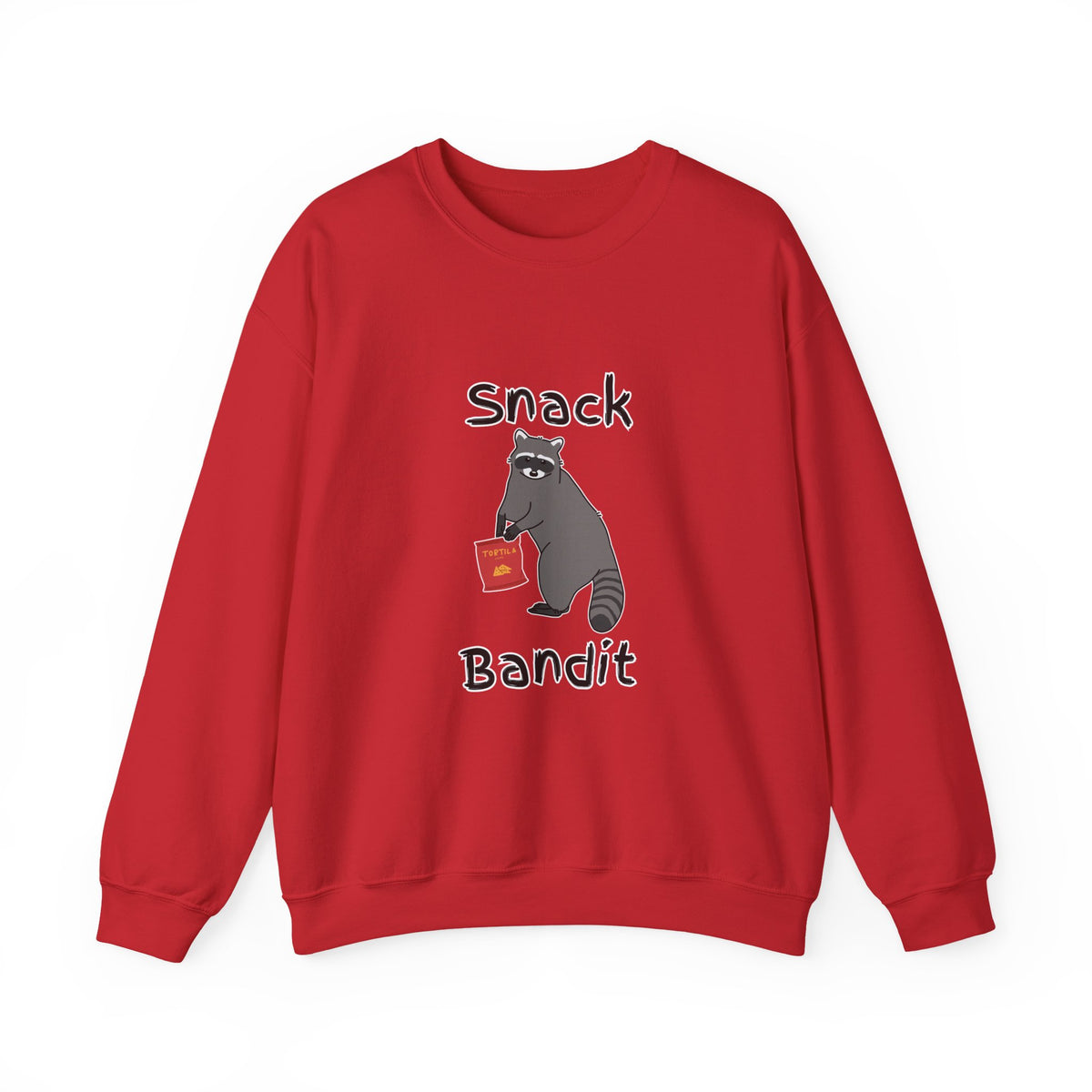 Snack Bandit Sweatshirt — Cute Raccoon Graphic Crewneck