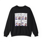 Comic D&D Sweatshirt — Cute Panel Cartoon Crewneck