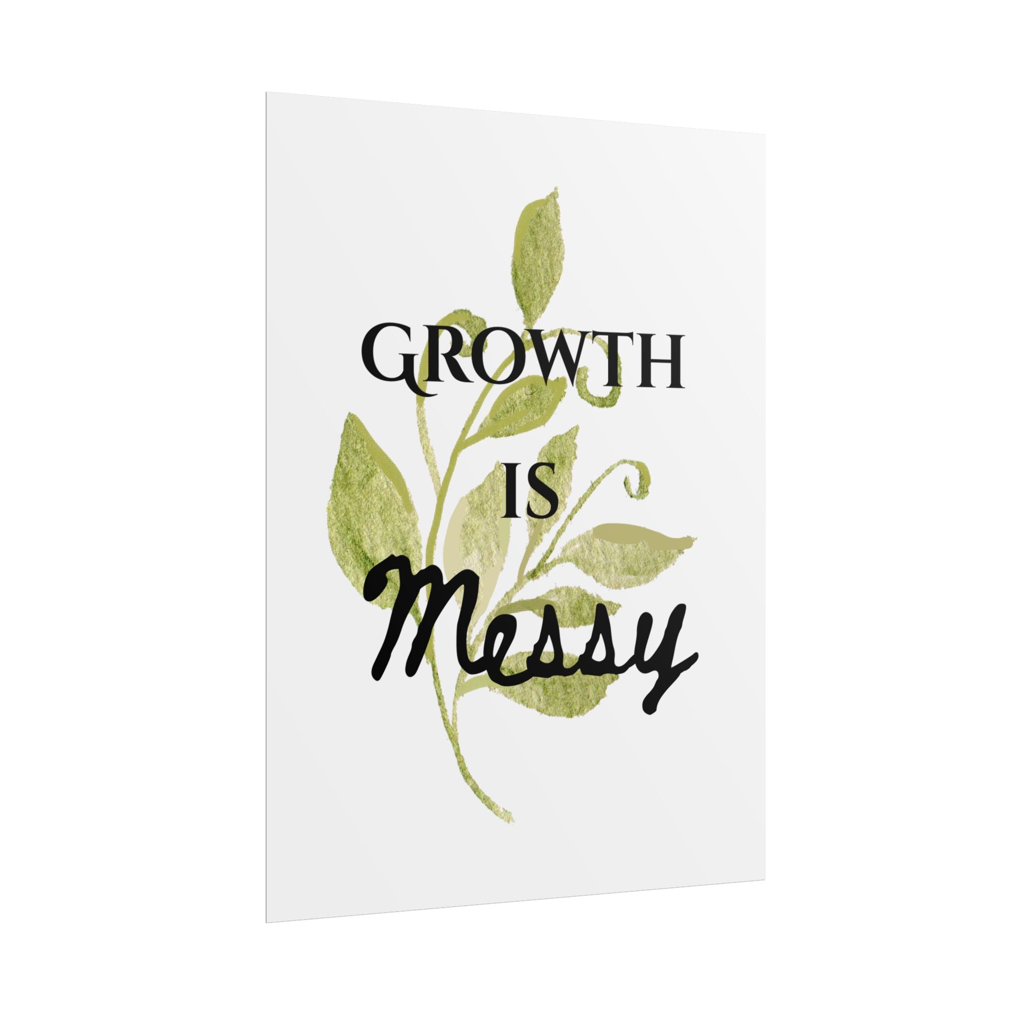 "Growth Is Messy" Botanical Wall Art Print